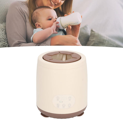 Srliya 5 360 Automatic Baby Milk Bottle Shaker Heating Levels Timing Degree Rotating USB Rechargeable Baby Milk Bottle