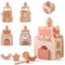 Wooden Montessori Activity Cube for Preschoolers 3-5 Multi-Sensory Learning Toy, Educational and