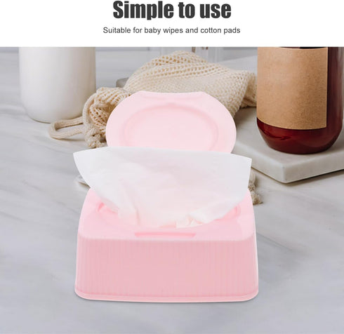 Zerodeko Wipes Holder Dust Wipes Container for Travel Home Nursery Portable Makeup Cotton Organizer Dispenser