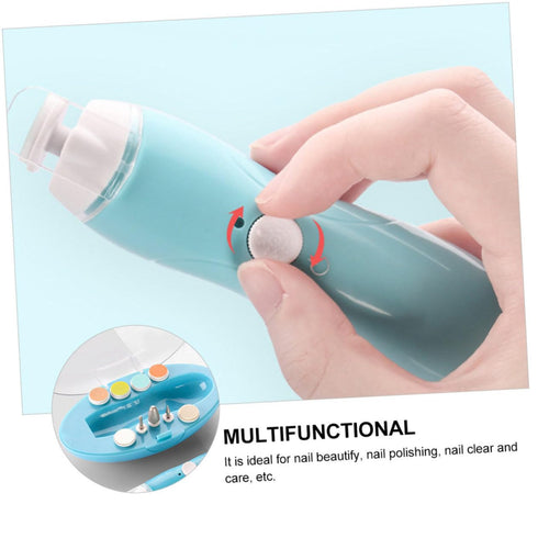 Trimmer 9-in-1 Set Baby Electric Nail Manicure Kit Nail File Led Light Waterproof Design for Baby Adults