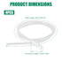Penitue 4pcs Replacement Tubing for Elvie Stride Pump, Silicone Breast Pump Tubing with Tube Connectors Replacement