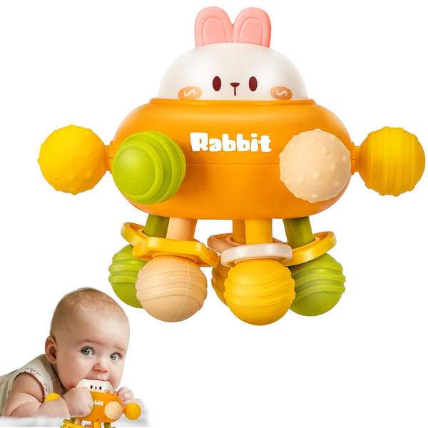 Baby Sensory Teething Toys, Montessori Teethers for 0-6 Months, Gifts for Newborns and Infants, Toddler Learning Toys