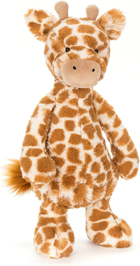 Jellycat Bashful Giraffe Stuffed Animal, Medium 12 inches, Safari Plush Toy