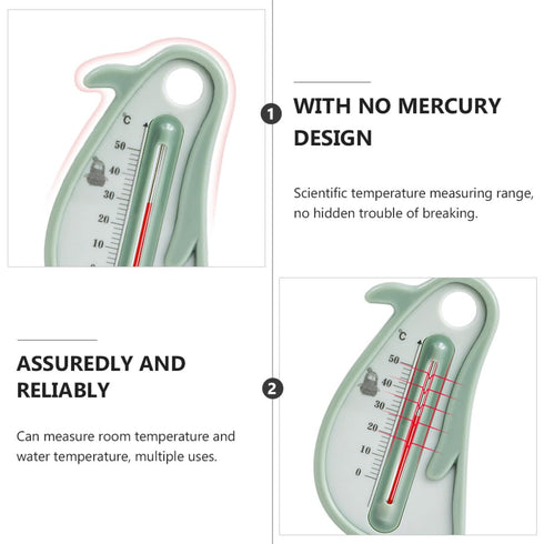 Yardwe Bath Thermometer for Tub and Water with Cartoon Bird Design, Floating Bath Temperature Sensor for Boys and, Safe