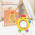 SLUQQHDU 0-6 6-12 Baby Teether Rattle Toy,Babies Teething Rings Toys for Months,Chicken Shape Textured Silicone Chew