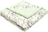 Owl Leaf Wreath Printed Baby Receiving Blanket, 29.5" x 47.2", Cozy Minky Fleece with Double Layer Dotted Backing