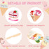 Embosomitr 12PCs Set Set 3 Ice Cream Toy Wooden Cake Toy Cutting Play Pretend Food Play Toy Kitchen with Wooden Knife