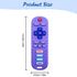 3 Pack Baby Teether Toys - TV Remote Control Shape Silicone Teething Toys for Babies 6-12 Months (Pink&Khaki&Purple)