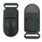 50 Pack 15mm Ribbon Pacifier Plastic Suspender Clips for DIY Teething Toys, Baby Blankets, Dummy Leash, Black