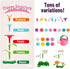 FUNZBO Flower Garden Building Toys for Girls, Toddler Toys for 3-7 Year Olds, Stacking Toys for Outdoor Play
