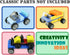 122 Pcs Wheels and Axles Set, Car Parts Chassis Pieces, Compatible with Classic Bricks Toys