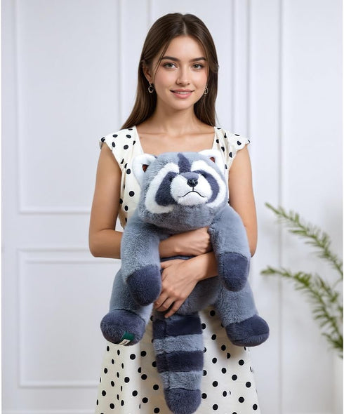 Labauxite Raccoon Plush, Raccoon Stuffed Animals, Cute Plush Toys Realistic Raccoons Body Pillow