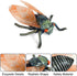 Animal Figures 3 pcs Realistic Plastic Golden Cicada Family, Educational Toys for Kids, Birthday Gift