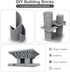 Lekebaby Building Bricks 1500 PCS Basic Blocks, Compatible with Major Brands (Gray)