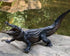 Gemini&Genius 10 Inch Crocodile Toy with Moveable Jaw, Wildlife World Alligator Model