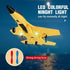 SU-27 Airplane,2.4GHz 2 2 RC Channel Remote Control Plane with Gyro Night Lights and Batteries, Easy to Fly for Adults