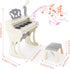 deAO Piano Toy Keyboard for Kids, 25 Keys Music Instrument with Microphone, Birthday Gift for Girls, White
