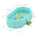 Jollcma Collapsible Baby Bathtub, Toddler Bathtub with a Drain Plug, Folded for Storage Without Assembly, Suitable