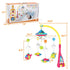 108 Mini Tudou Musical Baby Crib Mobile Toy with Lights and Music, Star Projector Function and Cartoon Rattles, Remote