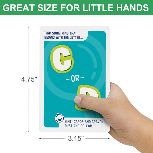 LotFancy Scavenger Hunt Games for Kids, 88 Jumbo Task Cards, Fun Indoor Outdoor Activities, Family Game Night Toy