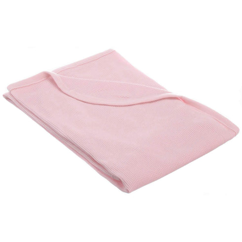 TL Care 100% Cotton Thermal Waffle Swaddle Blanket, Soft, Breathable & Stretchy, Pink, 30" x 40" for Swaddling