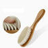POLICK 3 Newborn Baby Wooden Brush Baby Natural Wool Comb Newborn Hair Brush Infant Head Massager Portable Bath Brush