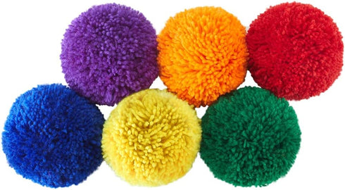 12-Pack Soft Fleece Balls - Large 5" Kids Playground Balls - Handballs Dodgeball Kickball for Indoor Outdoor Games