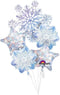 Glistening Snowflakes Balloon Bouquet