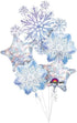 Glistening Snowflakes Balloon Bouquet