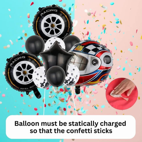DIWULI Race Motorsport Balloon Set, Themed Racing Balloon Set for Birthday Decoration Supplies