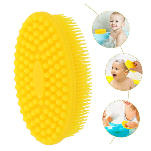Bath Brush Soft Silicone Hair Care Brush for Newborns Ergonomic Handle for Gentle Scalp for Healthy Hair Growth