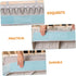 TOYANDONA Hanging Diaper Organizer for Cribs Durable Storage for Changing Table Lightweight Nursery Organizer Shower