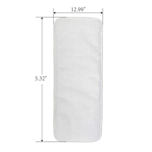 12pcs Liner,3-Layer 12T ALVABABY Microfiber Inserts,Soft Cloth Diaper Absorbent Inserts,Reusable for Baby Cloth Diapers