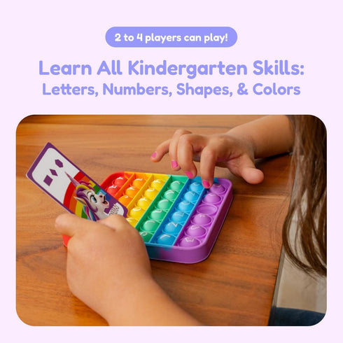 THE FIDGET GAME Unicorns vs Dragons, Fun Educational ABC Toys to Learn Alphabet, Numbers, Shapes & Colors, Interactive