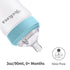 Yooforea Silicone Coated Glass Baby Bottle, 0M+ Slow Flow Nipple, Wide Neck, Medical-Grade Silicone Coating, 2 Pack, 3