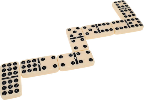 Set Premium Double Nine Dominoes with Spinners - Family Game Night Essential