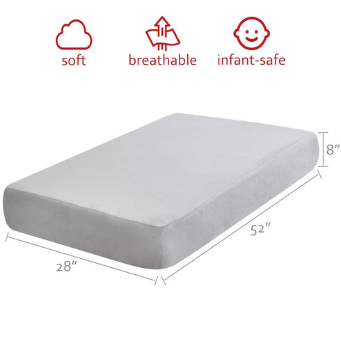 2 Pack, 100% (28" 52") Flannel Crib Sheet Cotton Flannel, Heavenly Soft Fitted Sheet for Standard Crib X and Toddler