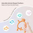 3M+, 1 Count Pigeon Silicone Animal-Shaped Baby Teether, Green Bear, Multi-Textured Teething Relief Toys, Lightweight