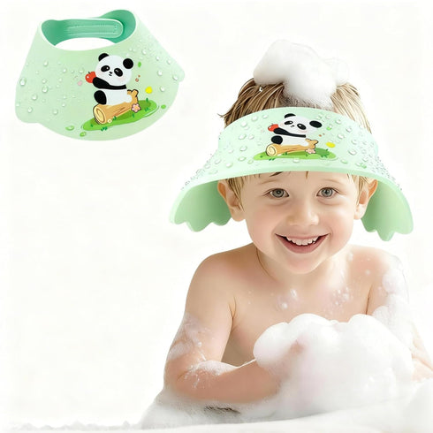 Generic Baby Shower Cap Shield - Adjustable Waterproof Shower Visor for Kids, Soft