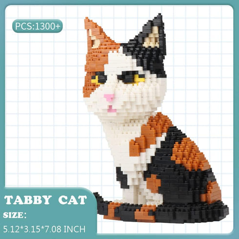 Uvini Adult Building Set - Blocks Pets, Micro Bricks Cat Animal Toy for Kids 10-14, Teens or Adults, 1300 Pieces (1301)
