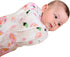 Woombie 0-9 Grow with Me Baby Swaddle with Leggies, Watercolor Roses, Months