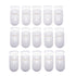 15Pcs/Pack Pacifier Clip Holder, Plastic Mitten Binky Clip for DIY Personalized Teething Toys, White Color 15mm