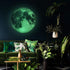 Glow in The Dark Moon Wall Decals 30cm Luminous Art Sticker for Kids Bedroom, Removable Adhesive