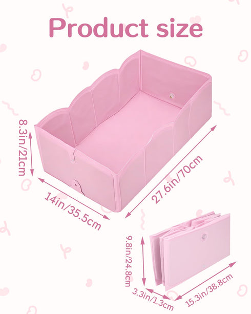 HAPPYER 6M-5Y, Foldable Portable Baby Bath Tub, Collapsible Bathtub for Infant, Babies & Toddlers Travel Shower Tub