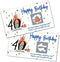 Colorful 40th Birthday Party Game Scratch Off Cards, 32 PCS for Happy 40th Birthday Party Activities