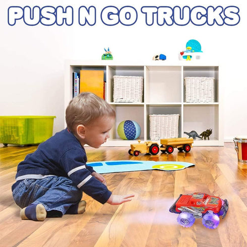 ArtCreativity Light Up Monster Trucks - 2 Toy Truck Set for Boys & Girls, Monster Trucks for Ages 3-6, Easter Gifts