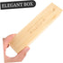 Cabilock Wooden Pregnancy Test Keepsake Box Elegant Lidded Announcement Case for Newborn Memories Storage for Mementos