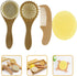 Essential Newborn Hair Care Kit - Wool Brush and Wooden Comb