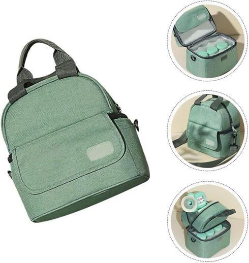 UPKOCH Portable Insulated Breast Milk Storage Bag Double Layer Design for Moms Go Breastfeeding Efficient Organizer
