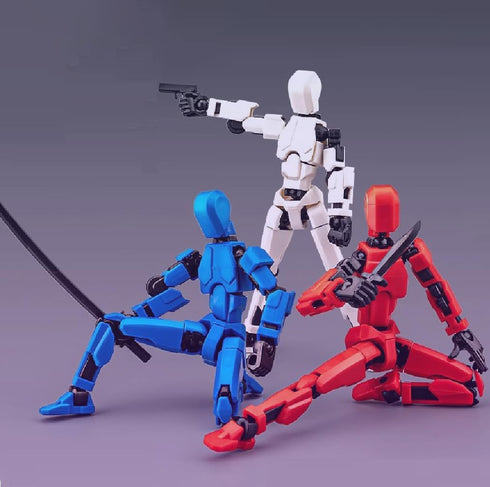 Schythely T13 Set N13 3D Dummy 13 Titan Action Figures -(Assembly Required) Robot Action Figure Fidget Toys for Nova